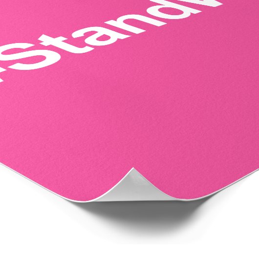 #StandWithPP標識 ポスター (角)