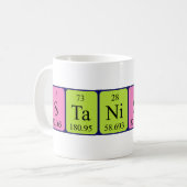 Stanislav定期テーブル名mag コーヒーマグカップ (正面左)