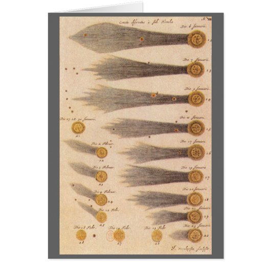 Stanislaw Lubienieckiによる彗星，ヴィンテージ天文学 (正面)