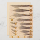 Stanislaw Lubienieckiによる彗星，ヴィンテージ天文学 (正面/裏面)