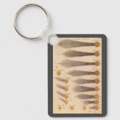 Stanislaw Lubienieckiによる彗星,ヴィンテージ天文学 キーホルダー (正面)