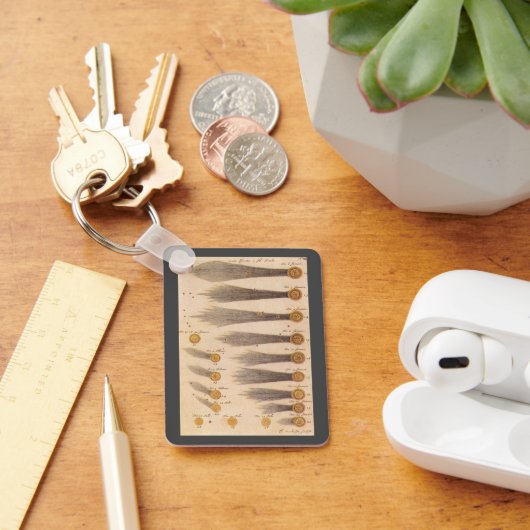 Stanislaw Lubienieckiによる彗星,ヴィンテージ天文学 キーホルダー (デスク)