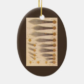 Stanislaw Lubienieckiによる彗星,ヴィンテージ天文学 セラミックオーナメント (裏面)