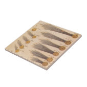 Stanislaw Lubienieckiによる彗星,ヴィンテージ天文学 タイル (側面)