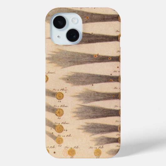 Stanislaw Lubienieckiによる彗星,ヴィンテージ天文学 Case-Mate iPhoneケース (裏面)
