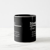 Stanley Boy Name Definition Personalized Mug ツートーンマグカップ (中央)