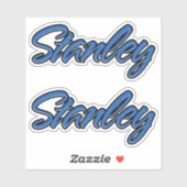 Stanley Name blue Aufkleber Sticker Stickerset シール (シート)