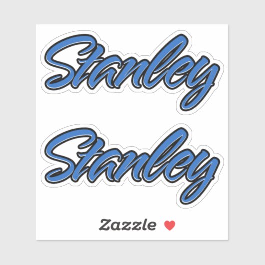 Stanley Name blue Aufkleber Sticker Stickerset シール (シート)