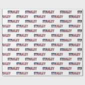 Stanley Vorname Name USA US Geschenkpapier Papier ラッピングペーパー (フラット)