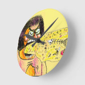 Staphney's Special Spew ラウンド壁時計 (傾斜)