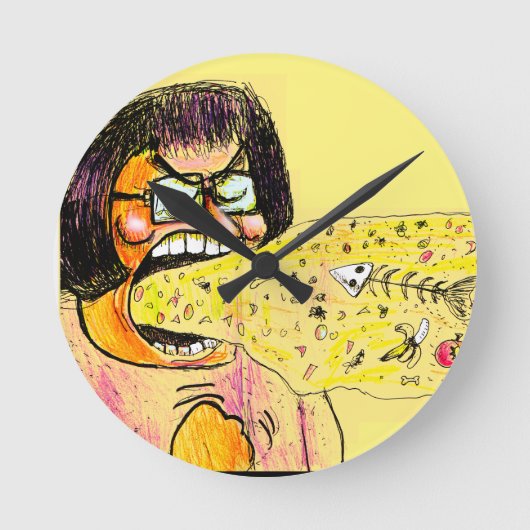 Staphney's Special Spew ラウンド壁時計 (正面)