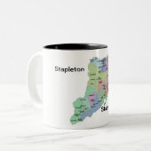 Stapletonのスタテン島の~ 2はマグにある調子を与えます ツートーンマグカップ (正面左)