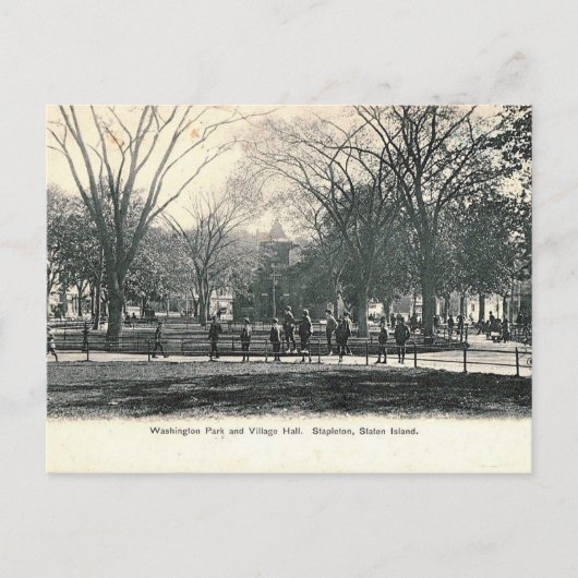 Stapleton, Staten Island, NY 1908ヴィンテージ ポストカード (正面)