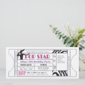 Starヴィンテージパーティーポップ・アートのチケット 招待状 (スタンド正面)