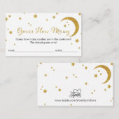 Star金ゴールドグリッターGuessカード数 エンクロージャーカード (正面/裏面)