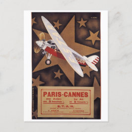STAR フランスの Airlines旅行ポスター1930s ポストカード