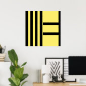 Star abstract expressionism painting art  ポスター (ホームオフィス)