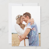 Star and Moon Celestial Photo Wedding Invitation 招待状 (裏面)