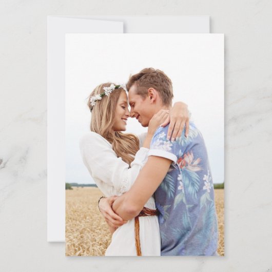 Star and Moon Celestial Photo Wedding Invitation 招待状 (裏面)