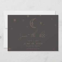 Star and Moon Celestial Save the Date セーブザデート
