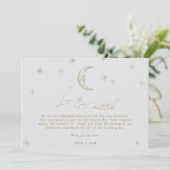 Star and Moon Celestial Wedding Photo Thank You  サンキューカード (スタンド正面)