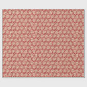 Star Anise Flower Barn Red Wrapping Paper ラッピングペーパー (フラット)