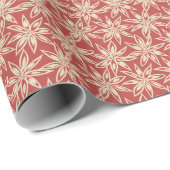 Star Anise Flower Barn Red Wrapping Paper ラッピングペーパー (ロールコーナー)