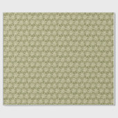 Star Anise Flower Sage Green Wrapping Paper ラッピングペーパー (フラット)
