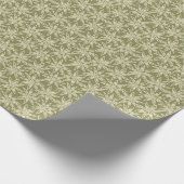 Star Anise Flower Sage Green Wrapping Paper ラッピングペーパー (角)