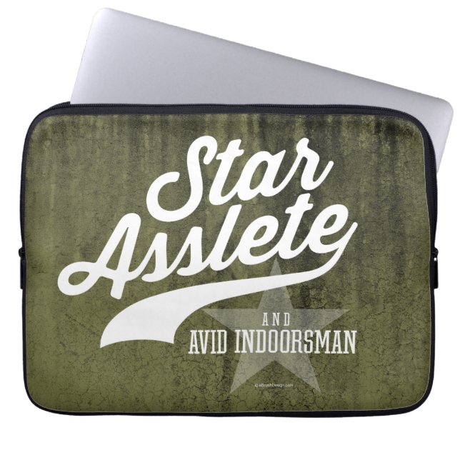 Star Asslete (Avid Indorsman) ラップトップスリーブ (正面)