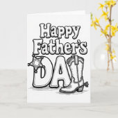 Star Badge Fathers Day Card カード (黄色い花)