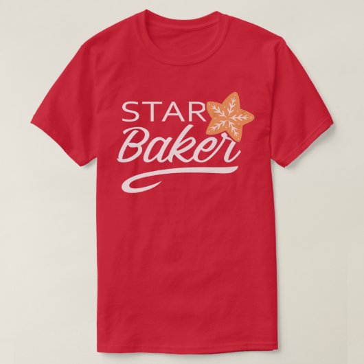 Star Baker Funny Cooking Master Bread Maker Baking Tシャツ (デザイン正面)