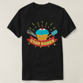 Star Baker I Funny Baking Cupcake Muffin Tシャツ (デザイン正面)