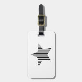 STAR BAR CODE ステラバーコードパターン デザイン ラゲッジタグ (正面縦)