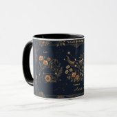 Star Botany Vintage Celestial Gold & Navy Mug マグカップ (正面左)