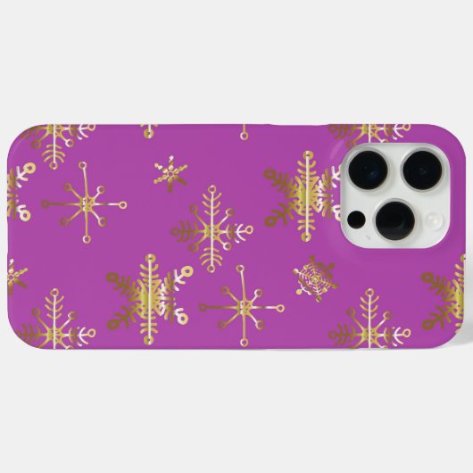 Star Christmas Pink  Case-Mate iPhoneケース (裏面 (横))