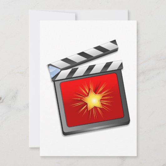 Star Clapper Board 招待状 (正面)