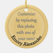 Star Class of 2026写真卒業 セラミックオーナメント (裏面)