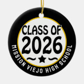 Star Class of 2026写真卒業 セラミックオーナメント (正面)