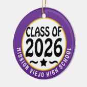 Star Class of 2026写真卒業 セラミックオーナメント (左)