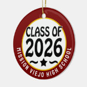 Star Class of 2026写真卒業 セラミックオーナメント (左)