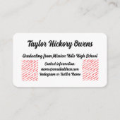 Star Class of 2027 Graduation エンクロージャーカード (裏面)