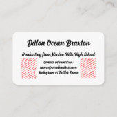 Star Class of 2027 Graduation エンクロージャーカード (裏面)