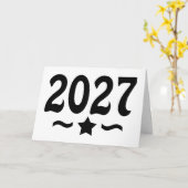 Star Class of 2027 Graduation カード (黄色い花)