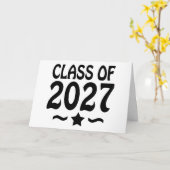 Star Class of 2027 Graduation カード (黄色い花)