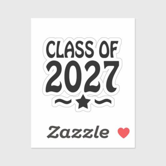 Star Class of 2027 Graduation シール (シート)