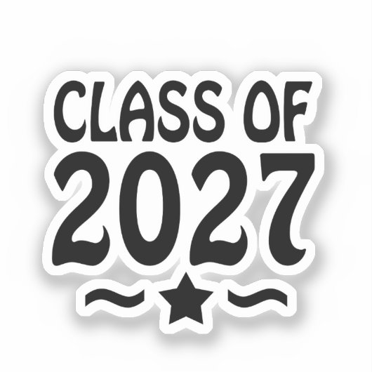 Star Class of 2027 Graduation シール (正面)