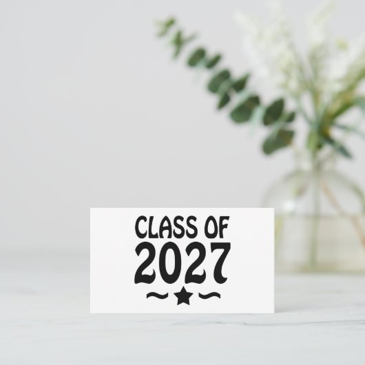 Star Class of 2027 Graduation 名刺 (スタンド正面)