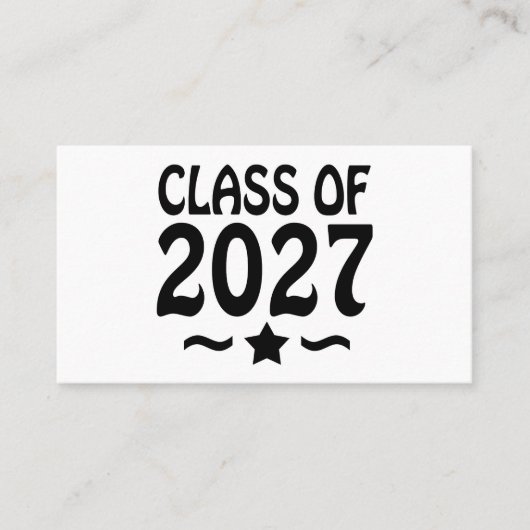 Star Class of 2027 Graduation 名刺 (正面)