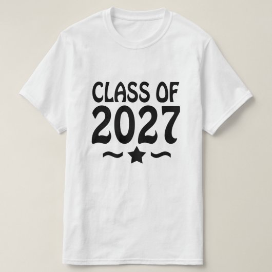 Star Class of 2027 Graduation Tシャツ (デザイン正面)
